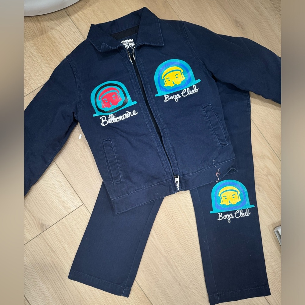Boys blue billionaire boys club suit